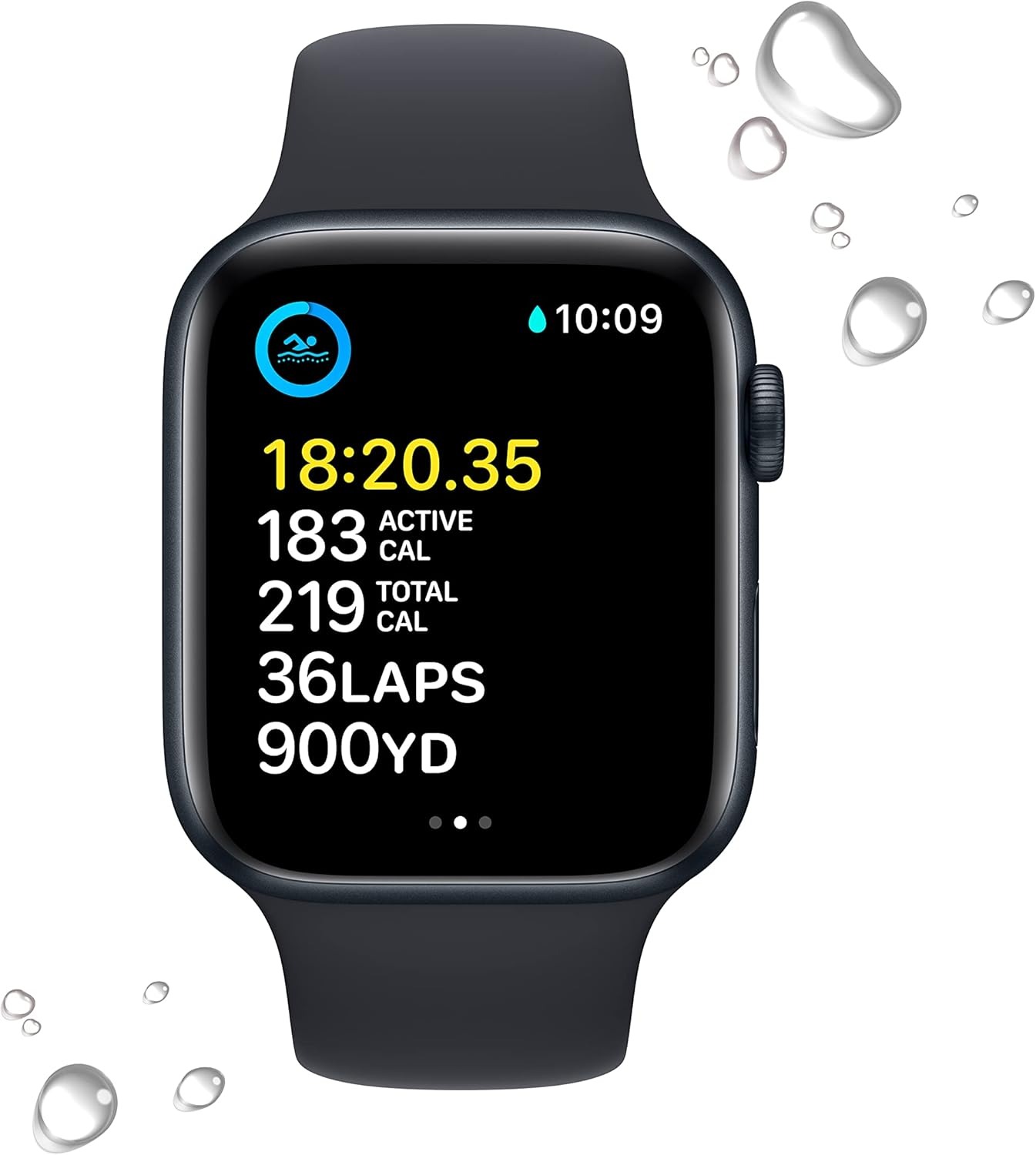 Apple Watch SE 2nd 44mm GPS/LTE Midnight Case and Band MRH43LL/A